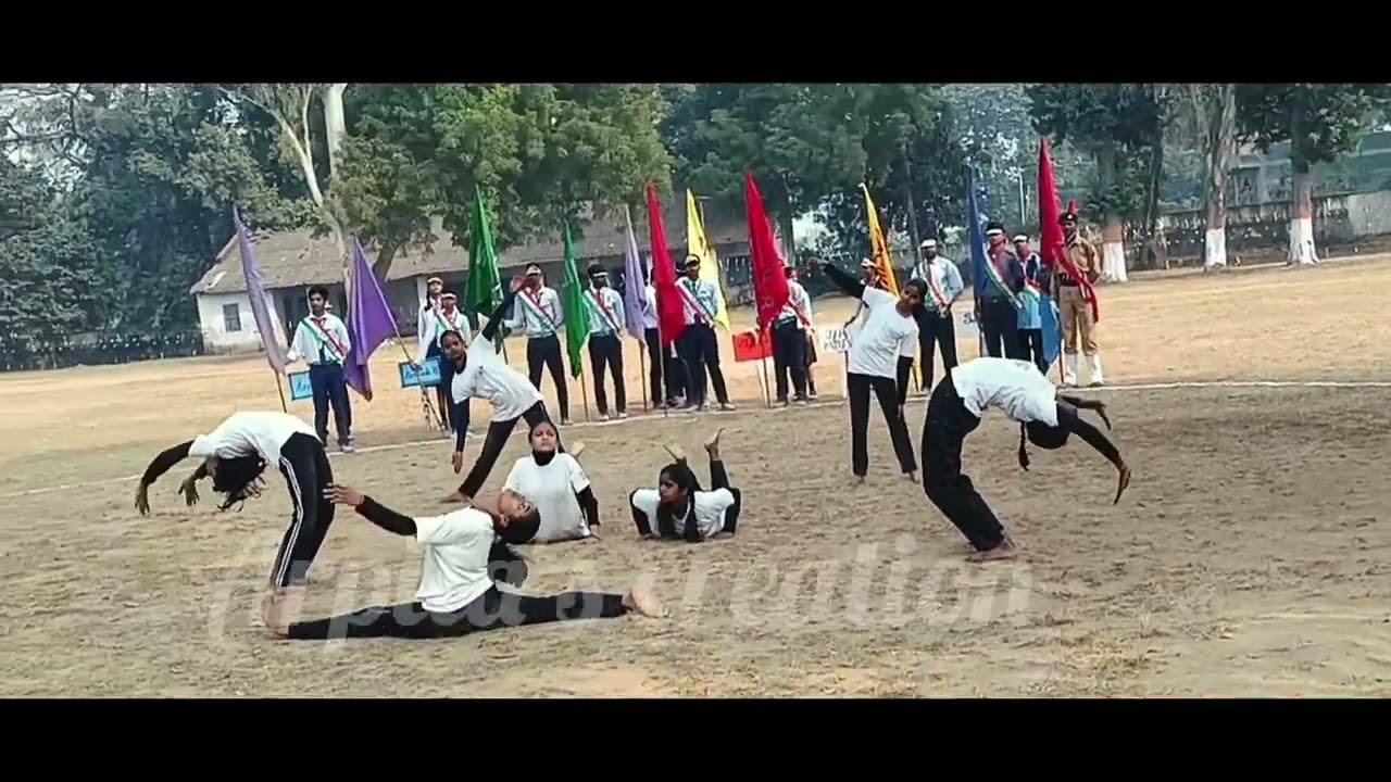 Artistic Yoga performance from JNV Bikram _#arpitas_creation #youtube #yogapractice #artistic...
