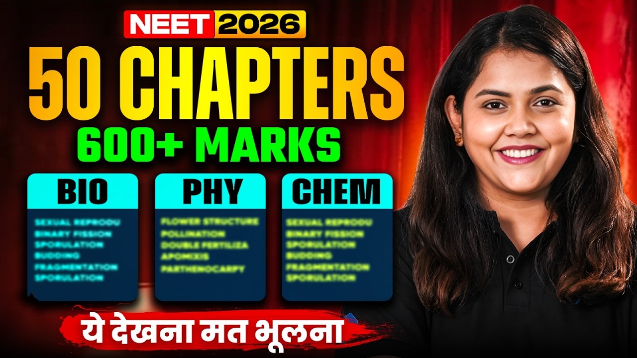 NEET 2026: Do-or-Die Chapters to Score 600+ | 🚀 Physics, Chemistry & Biology | Shipra Tiwari