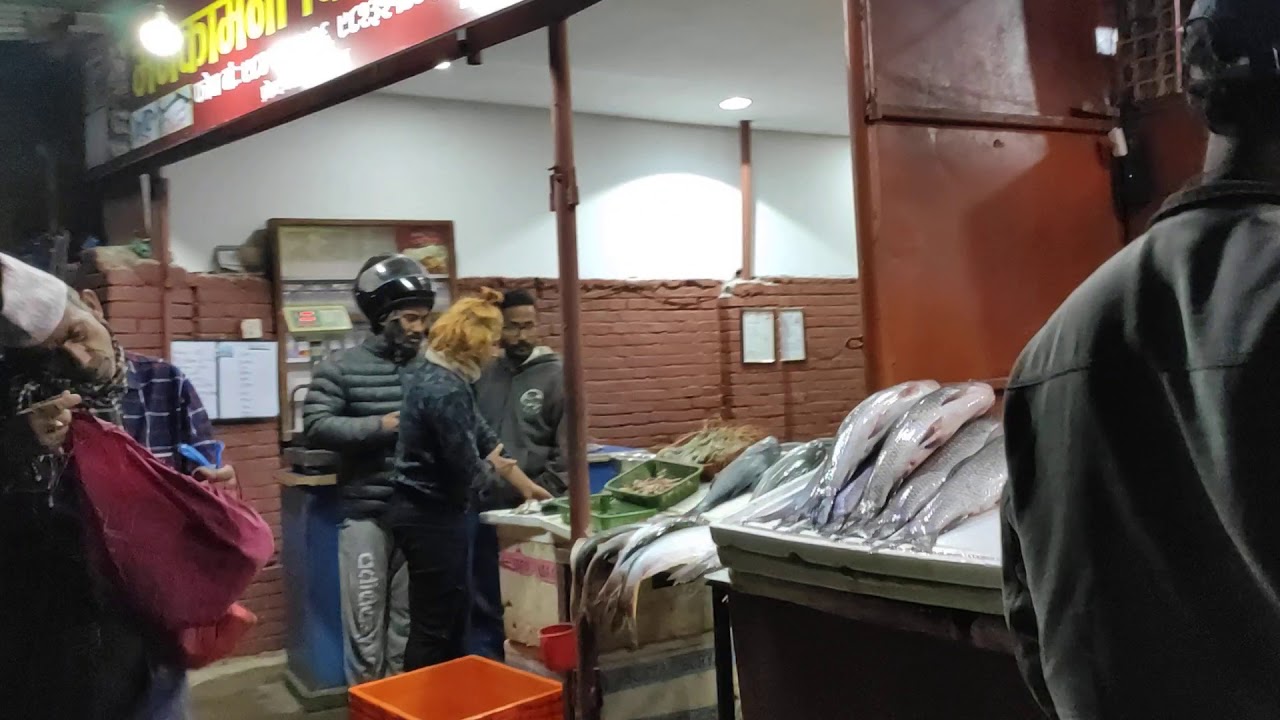Fish sellers at Kathmandu Central Market