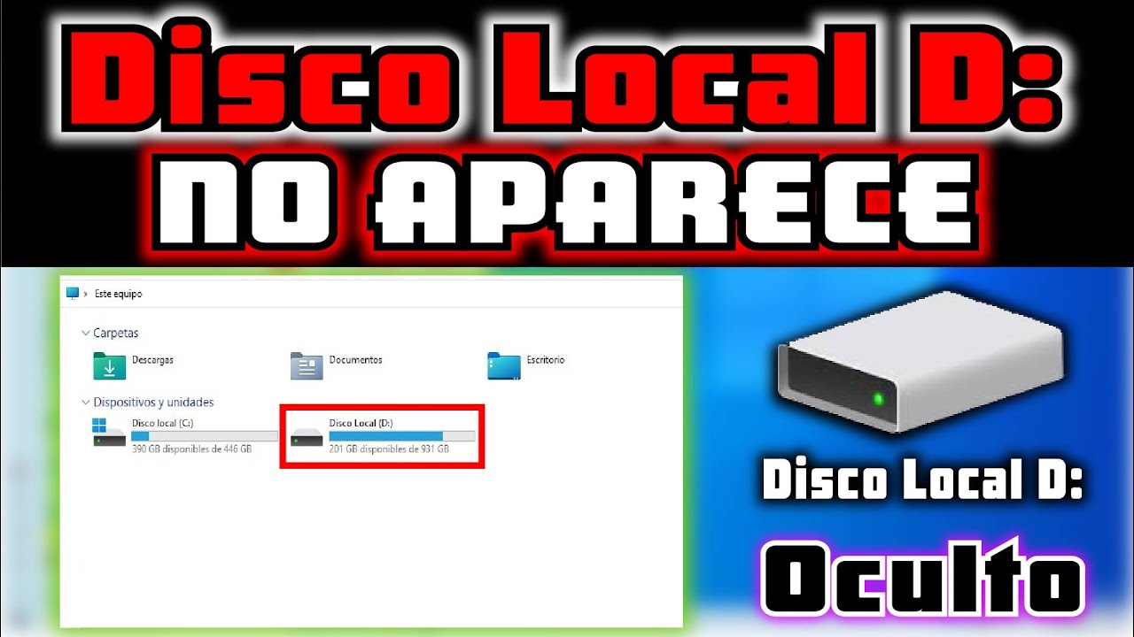 [SOLUCIÓN] || DISCO LOCAL D NO APARECE [2023] || MOSTRAR DISCO LOCAL D