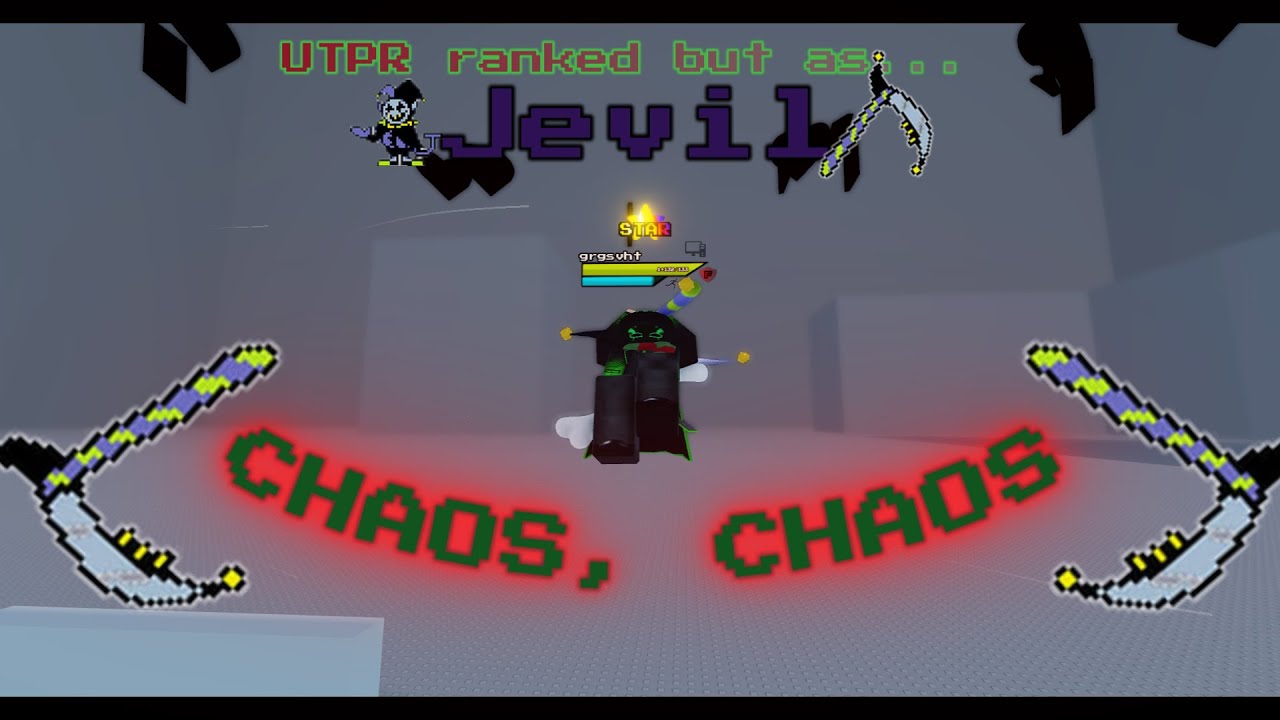 Jevil gaming in ranked 2v2. UTPR. Undertale Test Place Reborn. Roblox