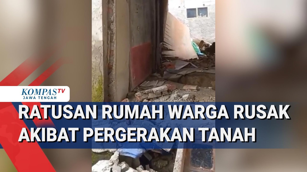 Ratusan Rumah Warga Rusak Akibat Pergerakan Tanah