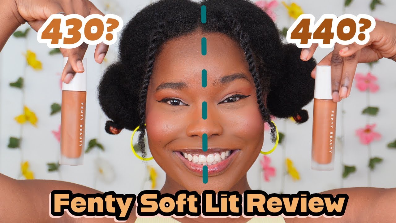 ✨NEW✨ Fenty Beauty Soft Lit Naturally Luminous Foundation Review || 430 vs 440 Shade Comparison