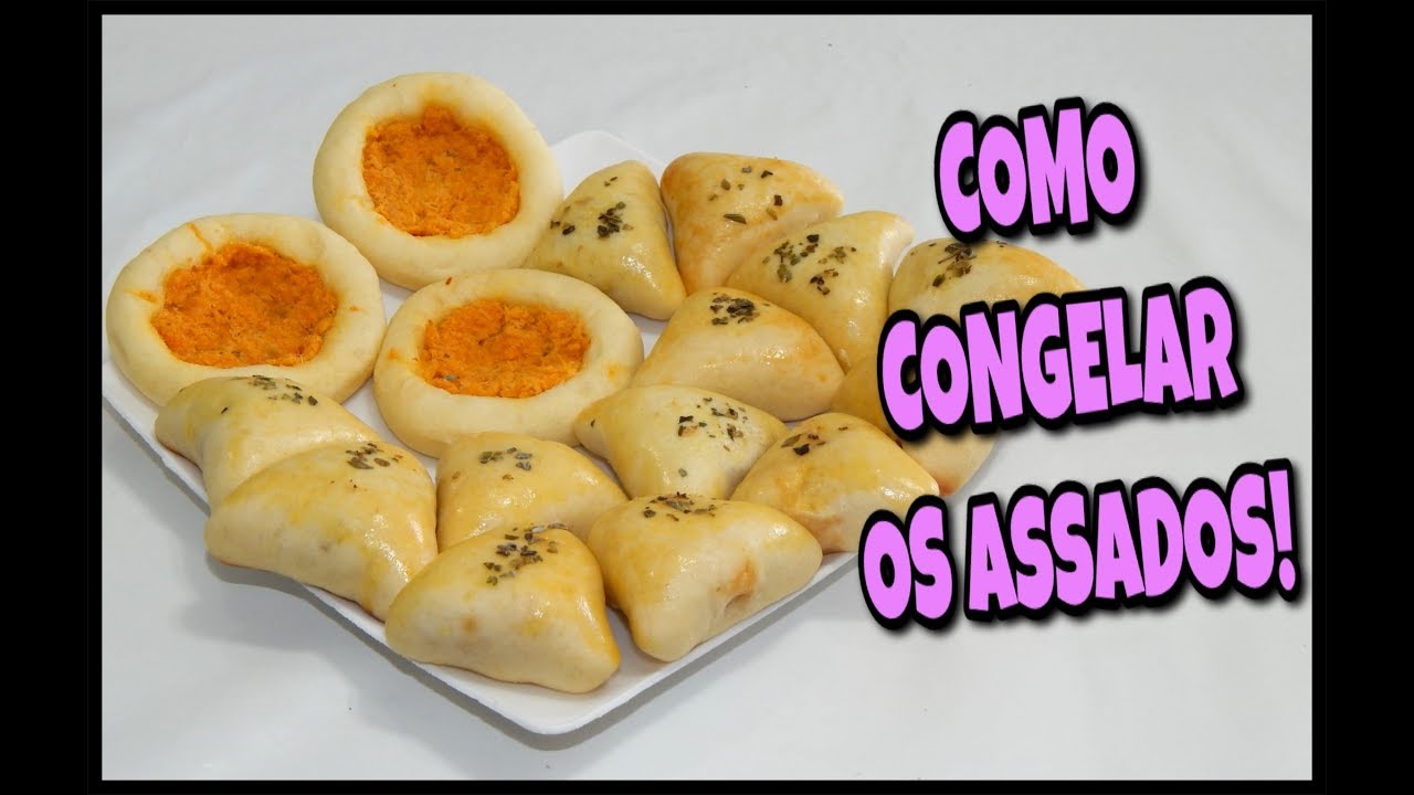 COMO CONGELAR ESFIHA, bauruzinho, hambúrguer de forno, enroladinho de salsicha etc.