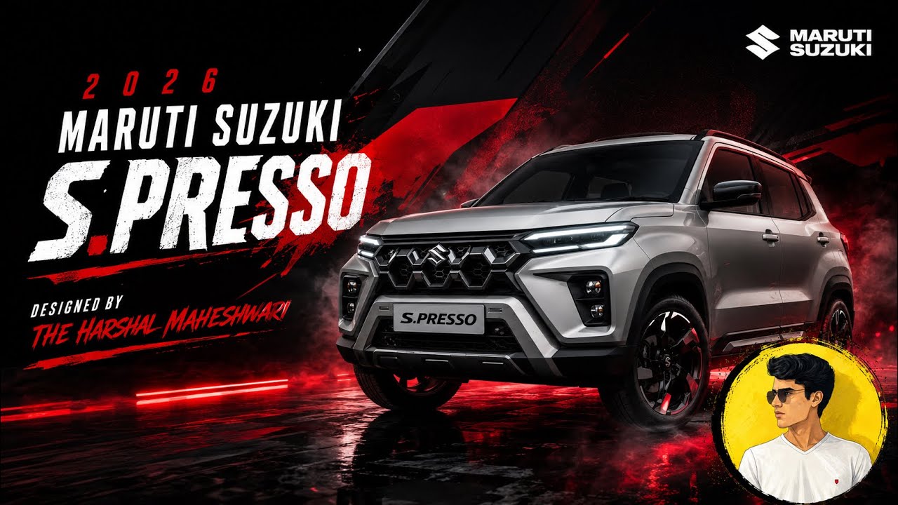 Maruti Suzuki S-Presso 2026: новое прочтение 🔥 | Футуристичный дизайн внедорожника от The Harshal...