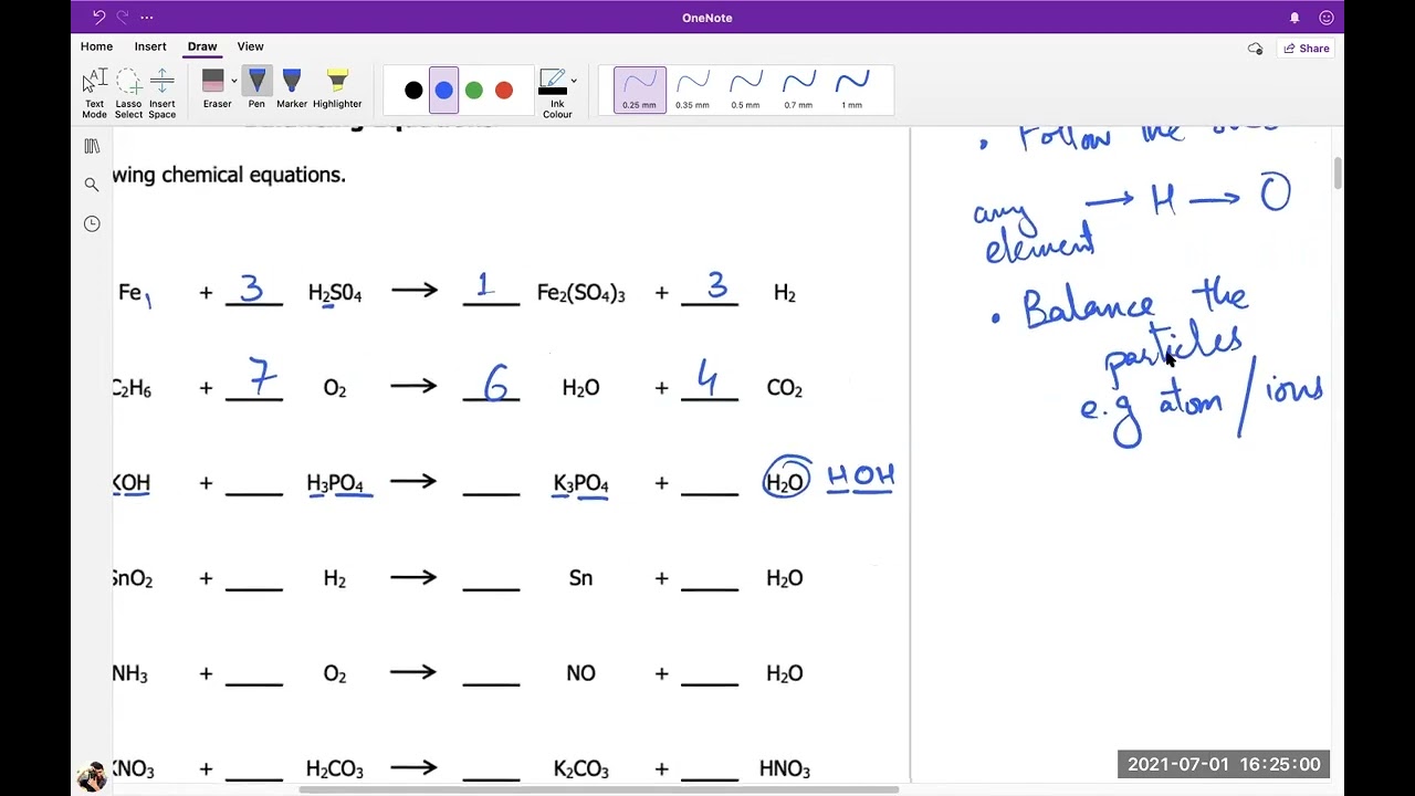 Balancing Chemical Equations  - O level and IGCSE  Chemistry - Ahmed Bokhari -  Urdu/English