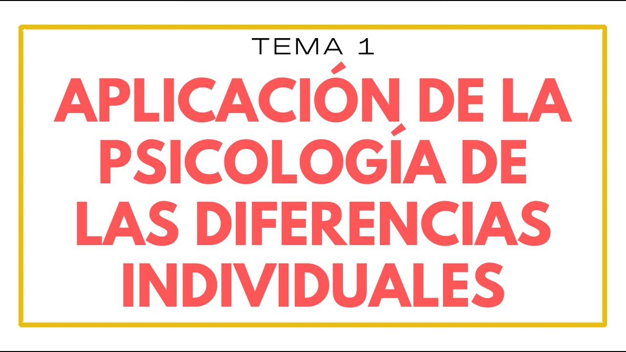 Psicología de las diferencias individuales | Personalidad e inteligencia | Psicología en podcast