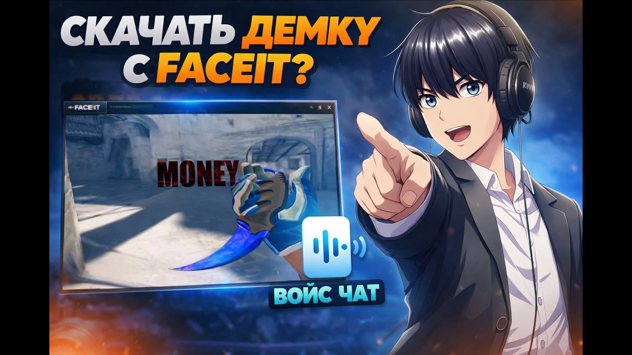 Как скачать демку с Faceit и как слушать только одного игрока или одну команду