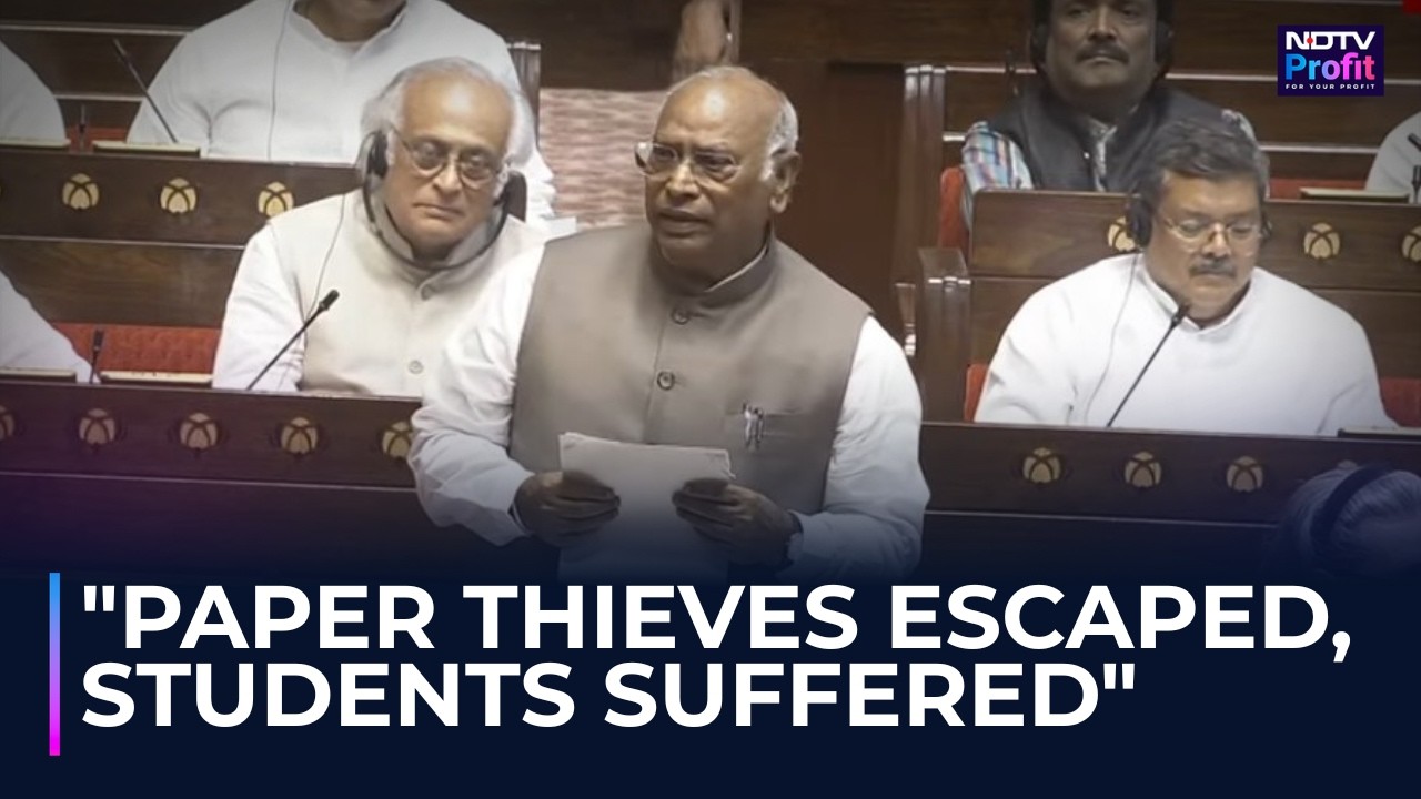 Kharge Slams Govt Over Paper Leaks With Sharp Poem In Rajya Sabha | Parliament Debate