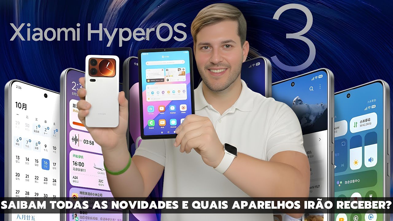 ATUALIZOU! HyperOS 3:🔥TODAS AS NOVIDADES! E QUAIS OS APARELHOS IRÃO RECEBER A ATUALIZAÇÃO!