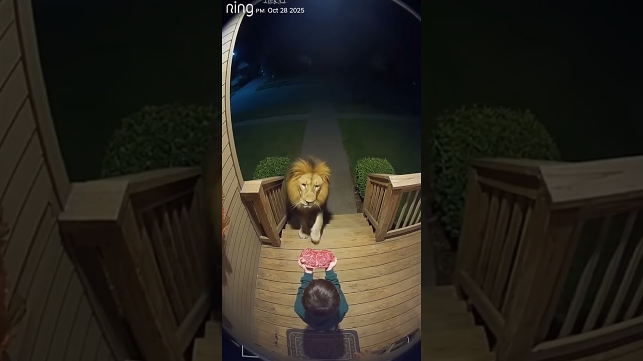A Lion Showed Up at His Door… He Fed It! 