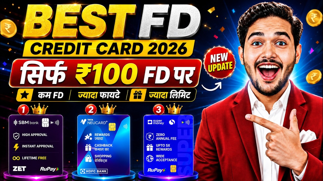 Best FD Credit Cards 2026 || Best Credit Cards Against Fixed Deposit in India | FD Credit Card