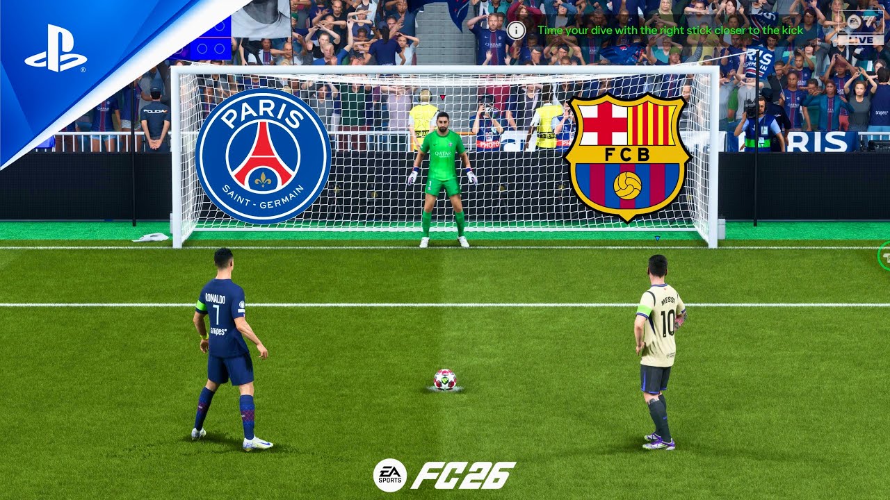FC 26 | PSG vs FC Barcelona | UCL FINAL | Ronaldo vs Messi | Penalty Shootout - PS5