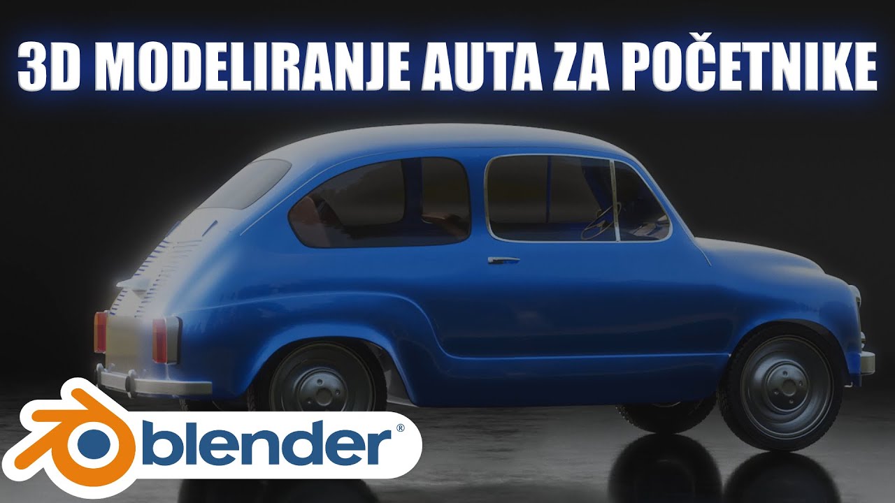 3D MODELIRANJE AUTA ZA POČETNIKE | BLENDER TUTORIJAL | FIĆO - 1