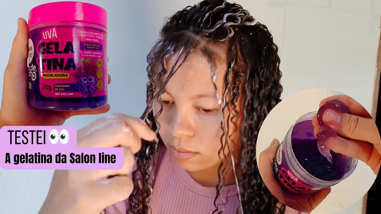 Testando a Gelatina de Uva da Salon Line | Resultado no cabelo
