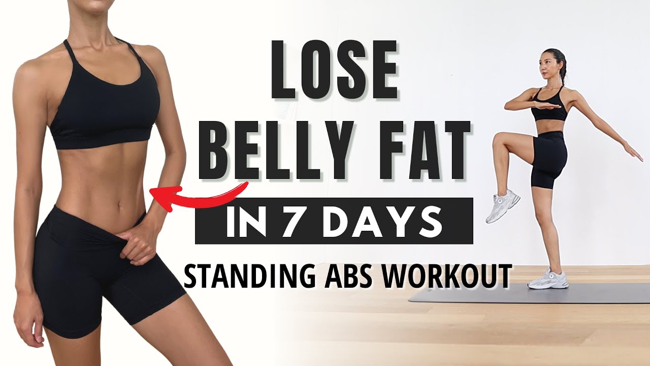 избавьтесь от жира на животе за 7 дней — тренировка ABS стоя!