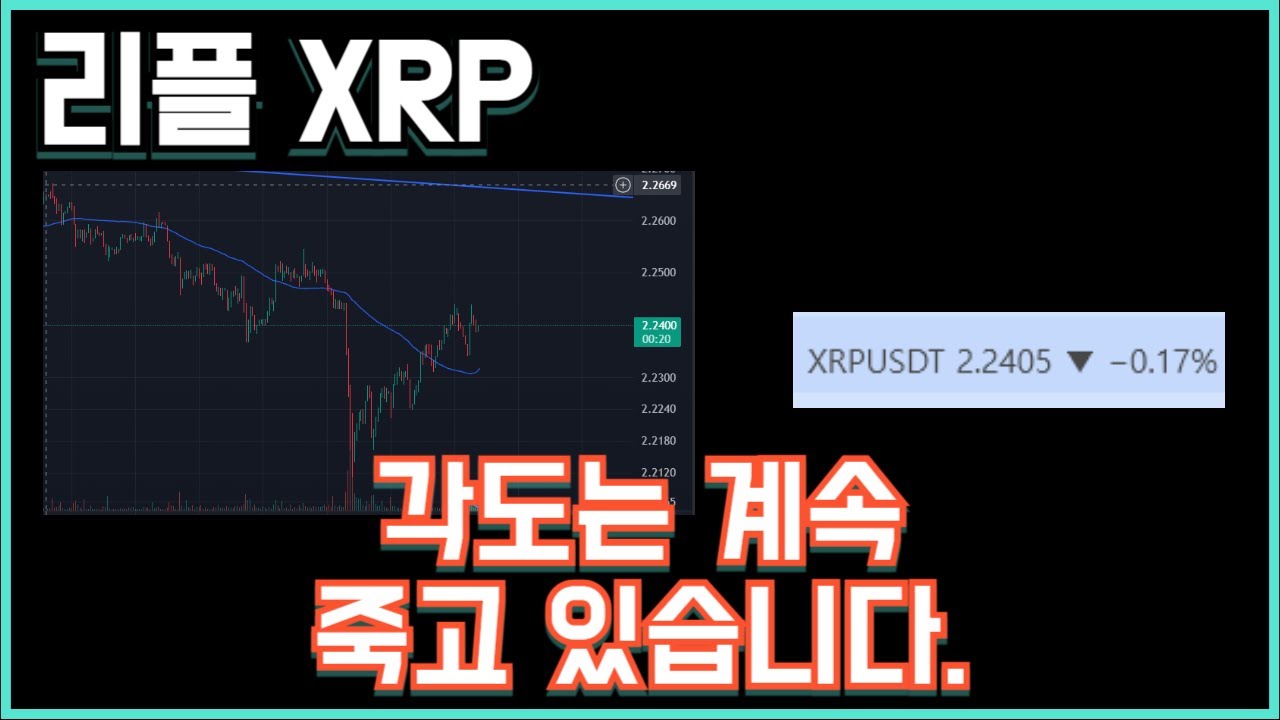 리플 XRP 각도는 계속 죽고 있습니다.