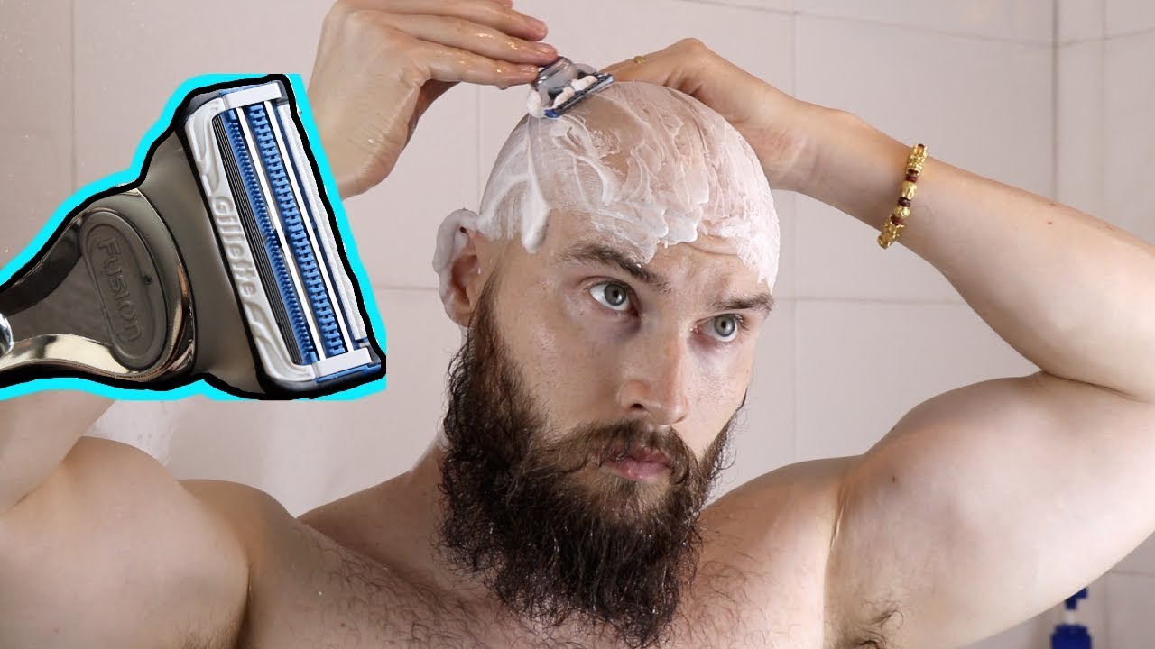 Gilette Skinguard HEAD SHAVE REVIEW - Razor for sensitive skin