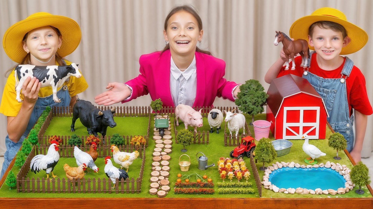 🐷 BUDUJEMY WŁASNĄ FARMĘ I OPIEKUJEMY SIĘ ZWIERZĘTAMI!