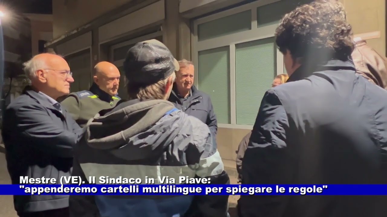 Mestre (VE). Il Sindaco in Via Piave: 