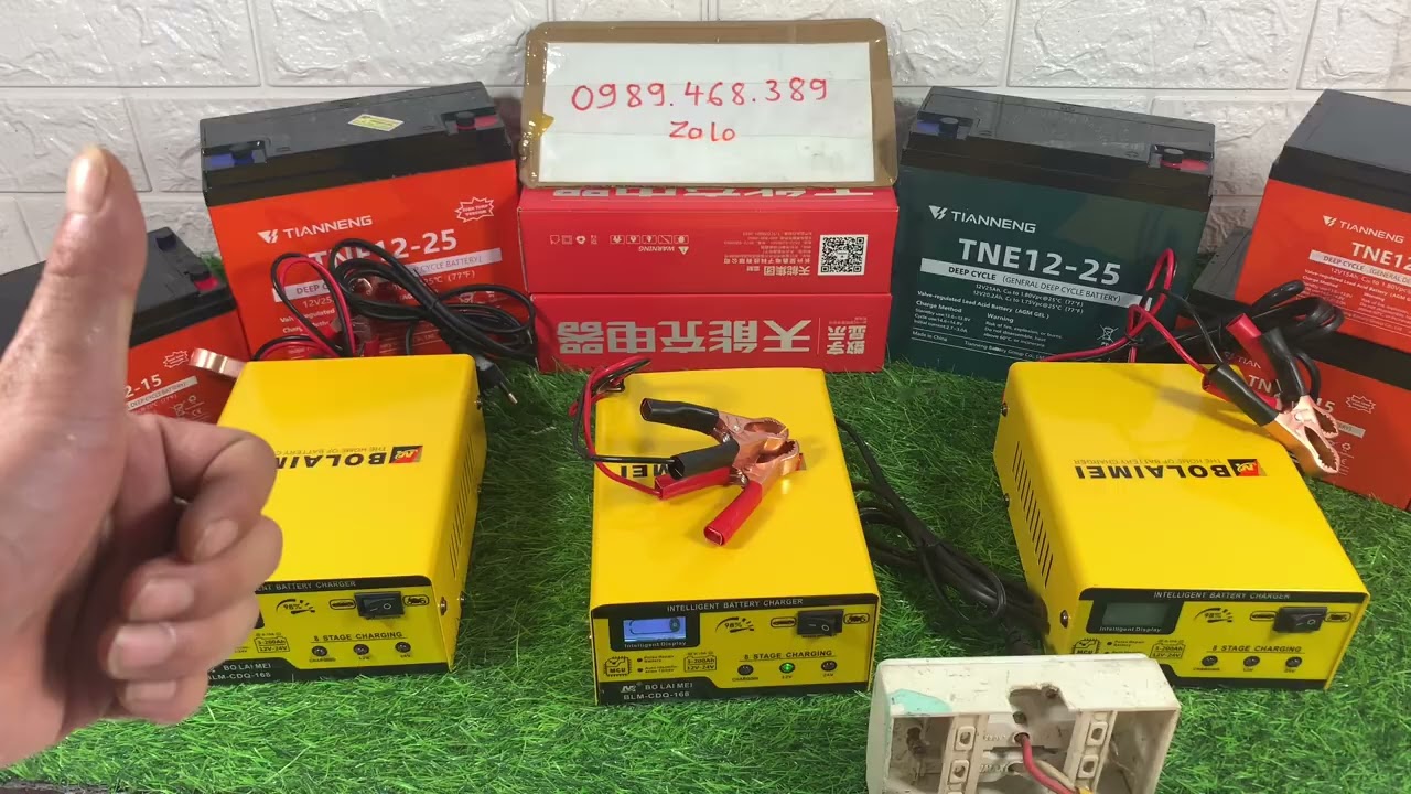 Sạc Bình Ắc Quy Tự Ngắt 12v 24v - 200ah BoLaiMei Chính Hãng