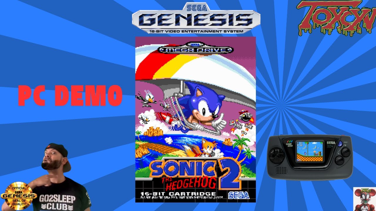 Sonic the Hedgehog 2 GG 16-bit remake demo Gameplay