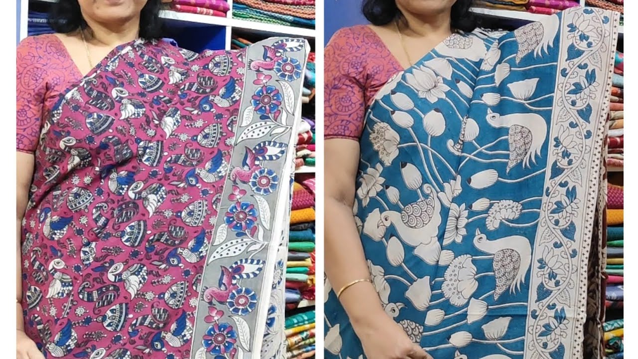 ORIGINAL PURE KALAMKARI COTTON SAREES, WATSP 6381706202, 9659742600,#youtubeviral#kalamkaricotton