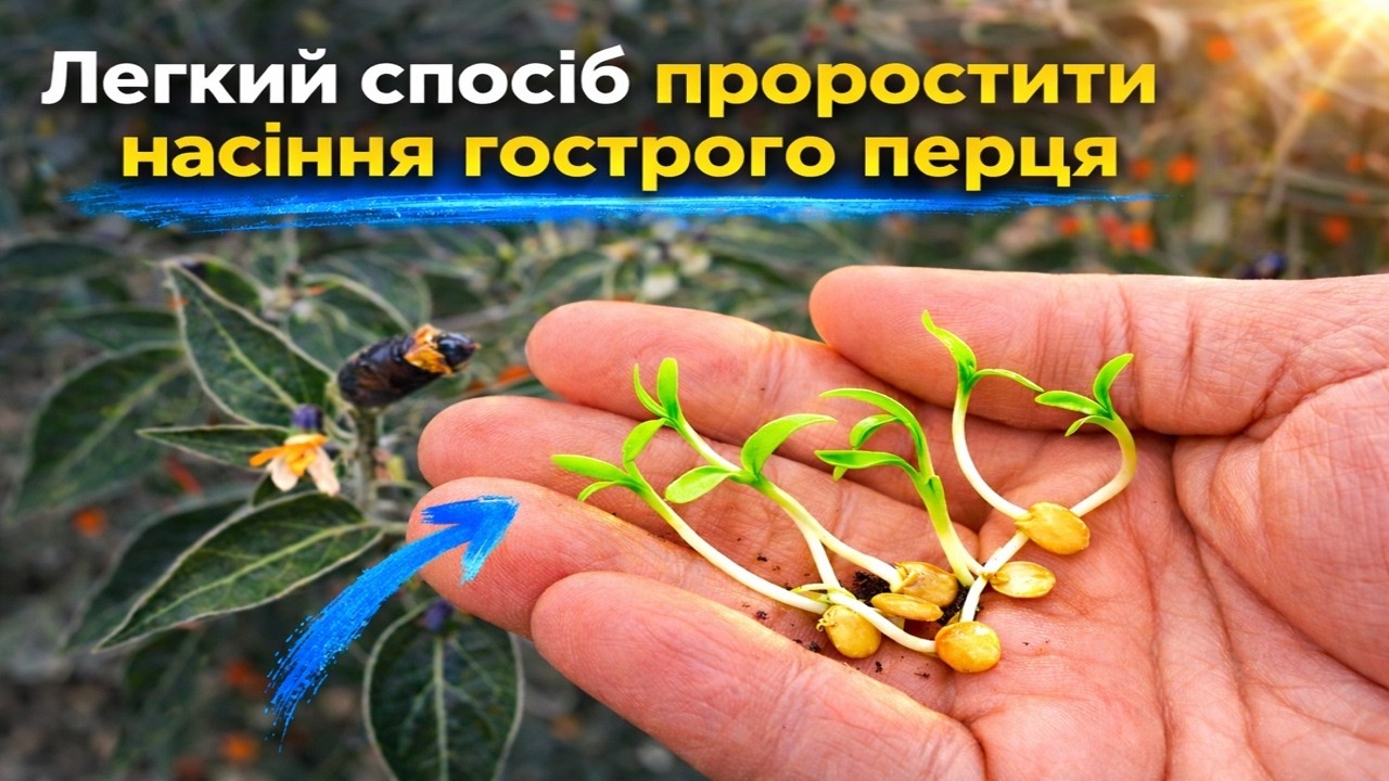 100% всхожесть! Самый лёгкий способ прорастить острый перец