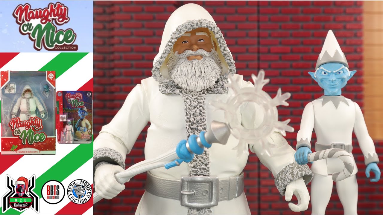 Naughty or Nice Collection WINTER IS HERE SANTA & Francis Frost Elf Fresh Monkey Xmas Figure Review