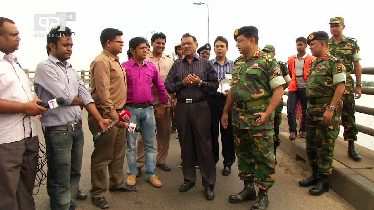 Ekattor TV Meghna Bridge Visit By Mahfuj Marzan