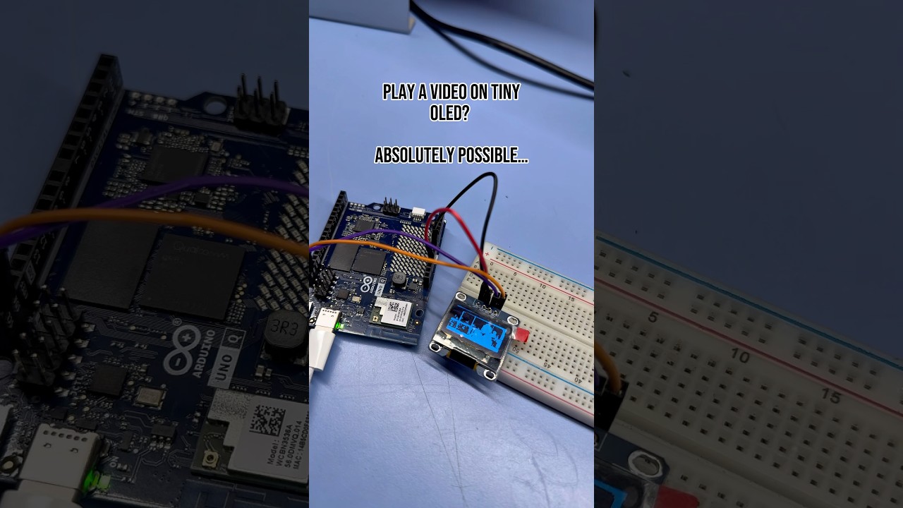 I Played REAL YouTube Video on 0.96 inch OLED #arduino #diy #tech #inventorsden