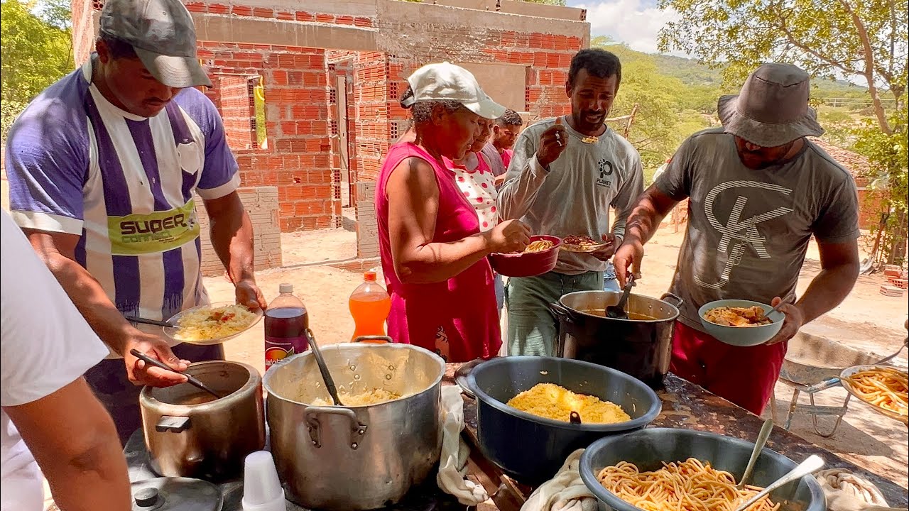 ALMOÇO NA ROÇA, EVOLUÇÃO DA CASA DE VITÓRIA, COMUNIDADE SANHARÓ 