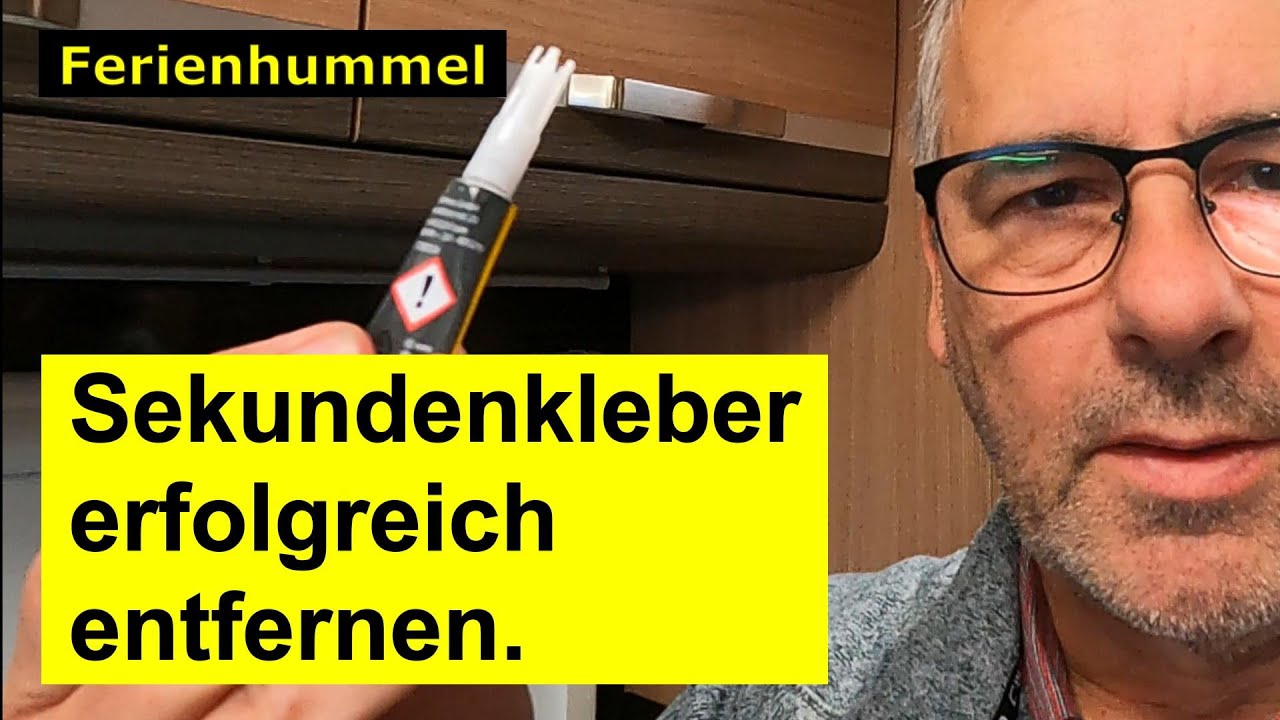 Sekundenkleber auf der Arbeitsplatte im Wohnmobil erfolgreich und schonend entfernen. Aber wie?