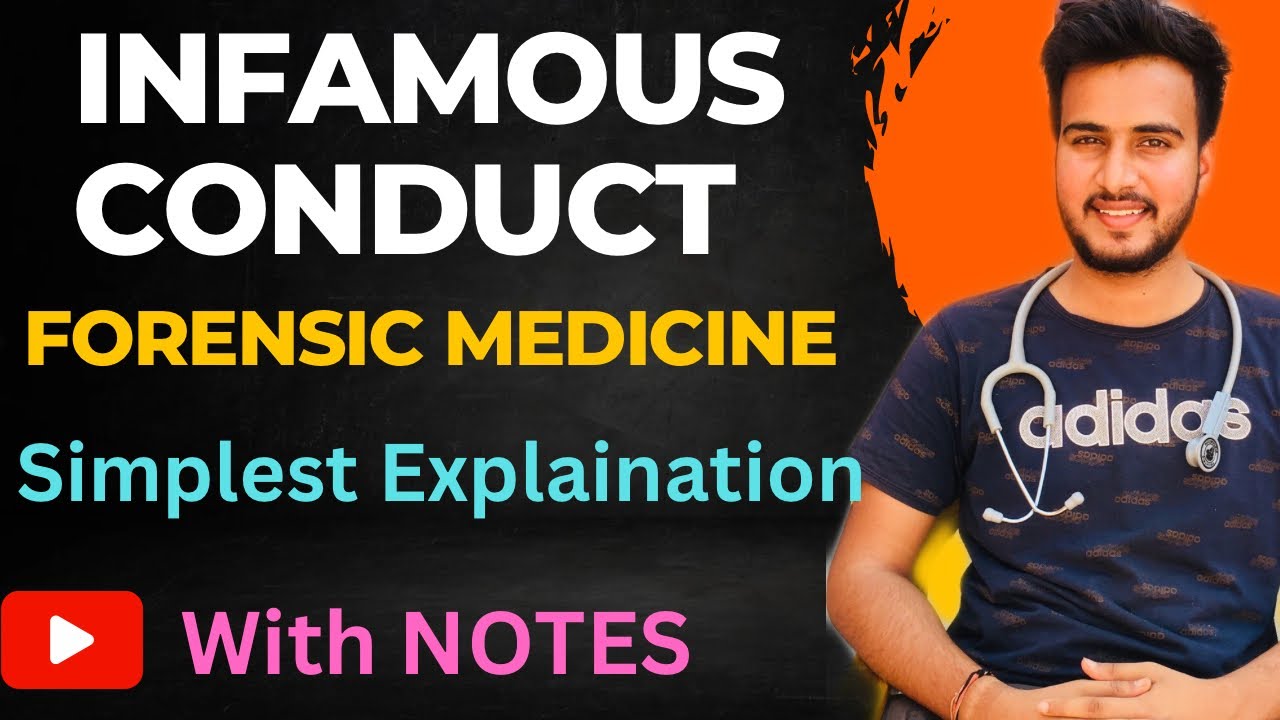 INFAMOUS CONDUCT//Professional Misconduct/Dis-honourable Act in Forensic Medicine@Dr.Anurag Saini {MBBS}