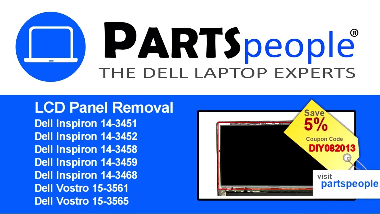 Dell Inspiron 3451/3452/3458/3459/3468/Vostro 3561/3565 LCD Panel How-To Video Tutorial