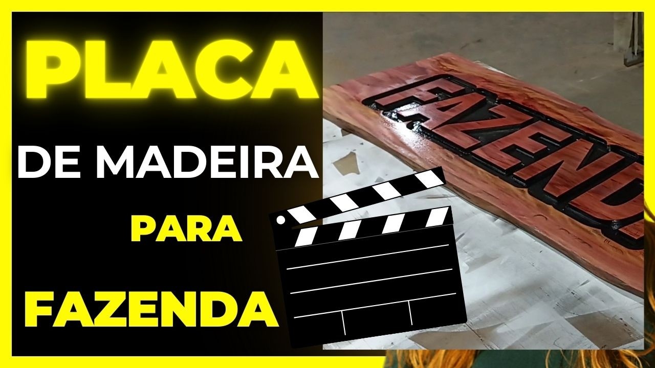 USINAGEM de PLACA de FAZENDA em MADEIRA na ROUTER CNC #cnc #cncrouter #cncmachine #cnccutting