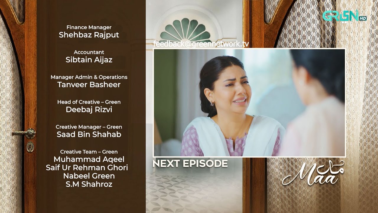 Teaser : Maa Episode 14 | Aina Asif - Ahmed Rafique - Sunita Marshall | Green TV Dramas