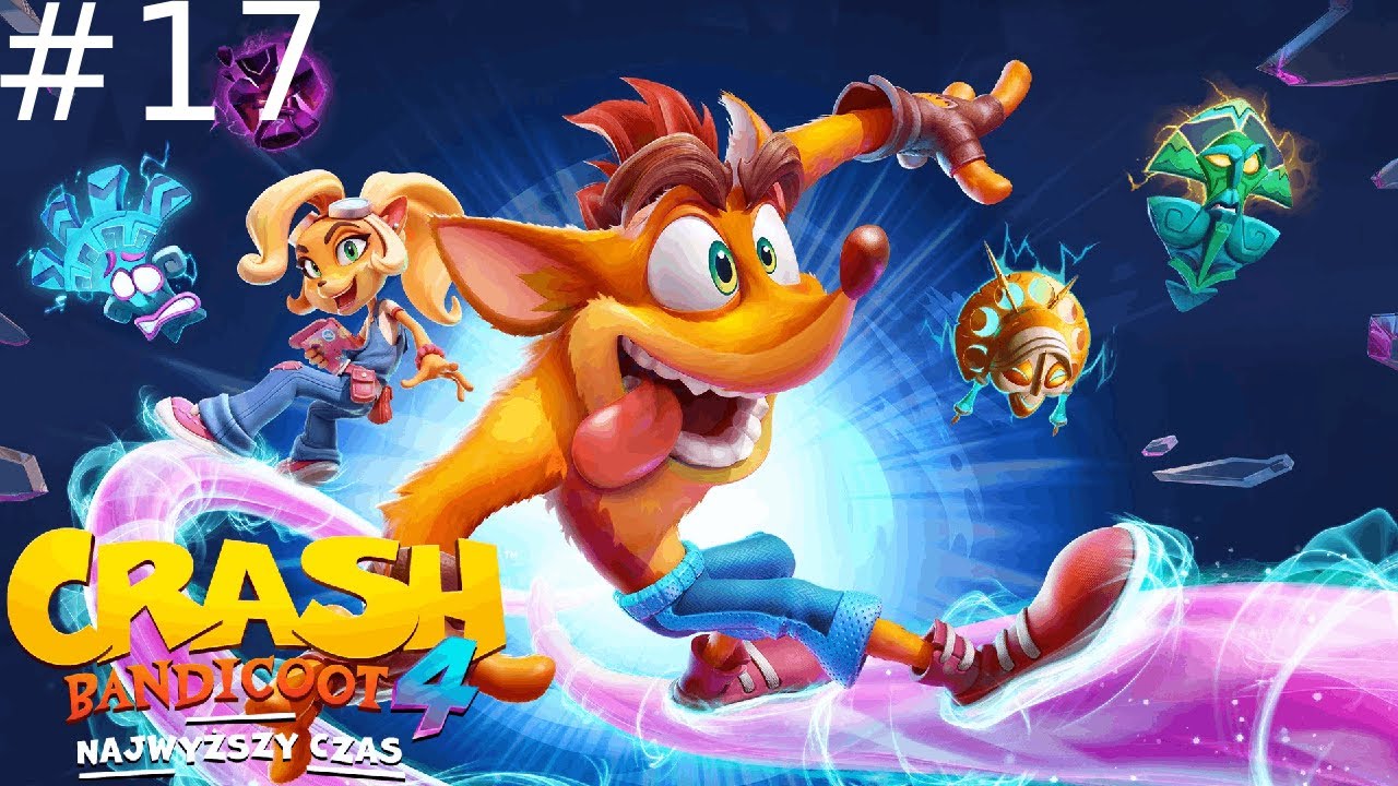 Crash Bandicoot 4 Najwyższy Czas (102%) #17 Komarze Moczary w trybie na odwrót