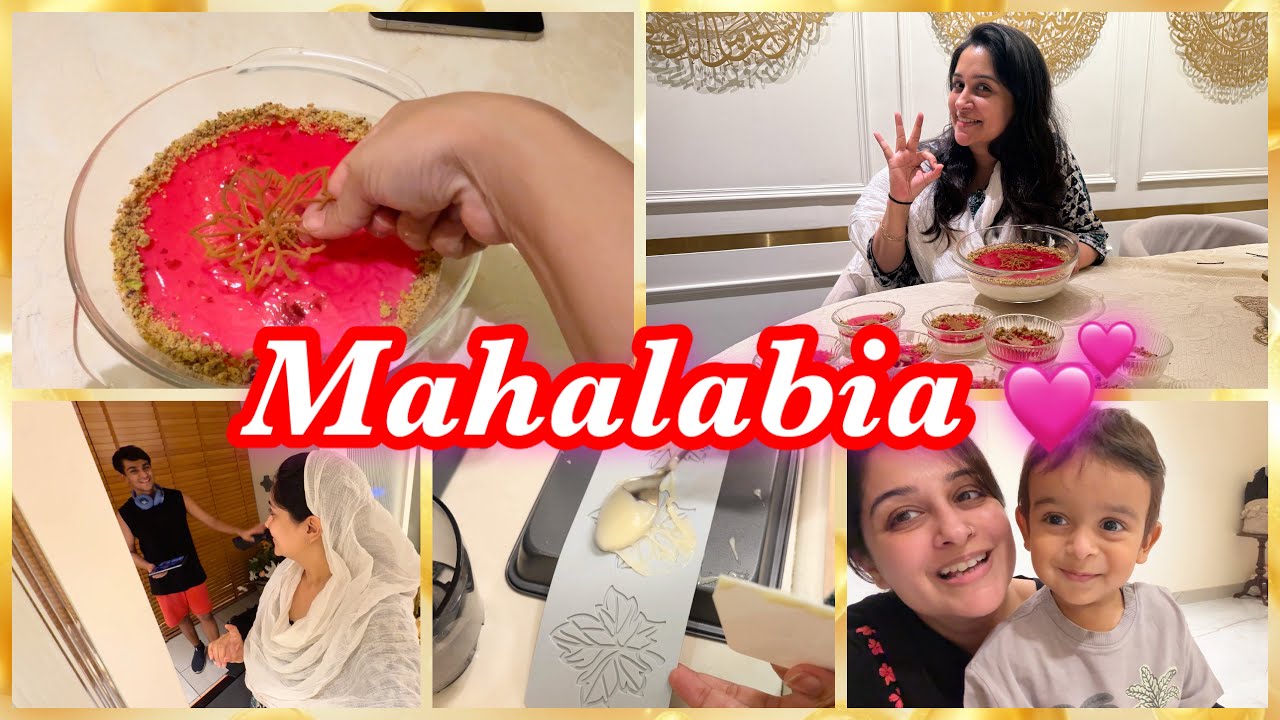 “Mahalabia” Middle Eastern Dessert | How I make Easy Delicious Quick Dessert with garnishing