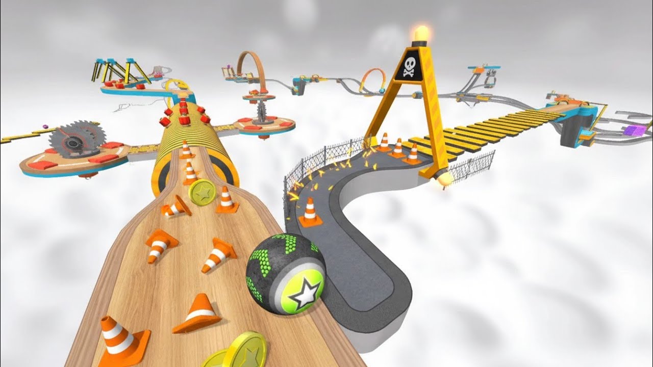 Going Balls gets boosted Up Balls ASMR ios android walkthrough run 