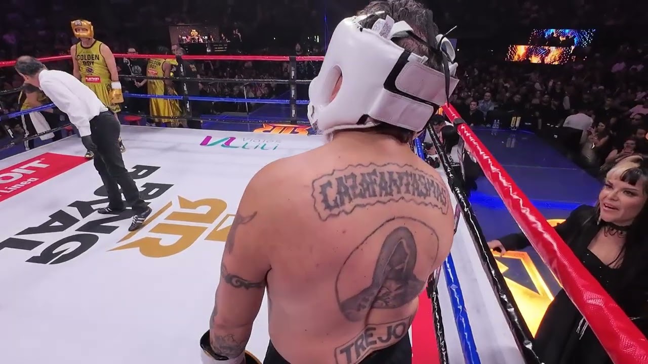 Salida de Carlos Trejo desde su camerino y Pelea completa 