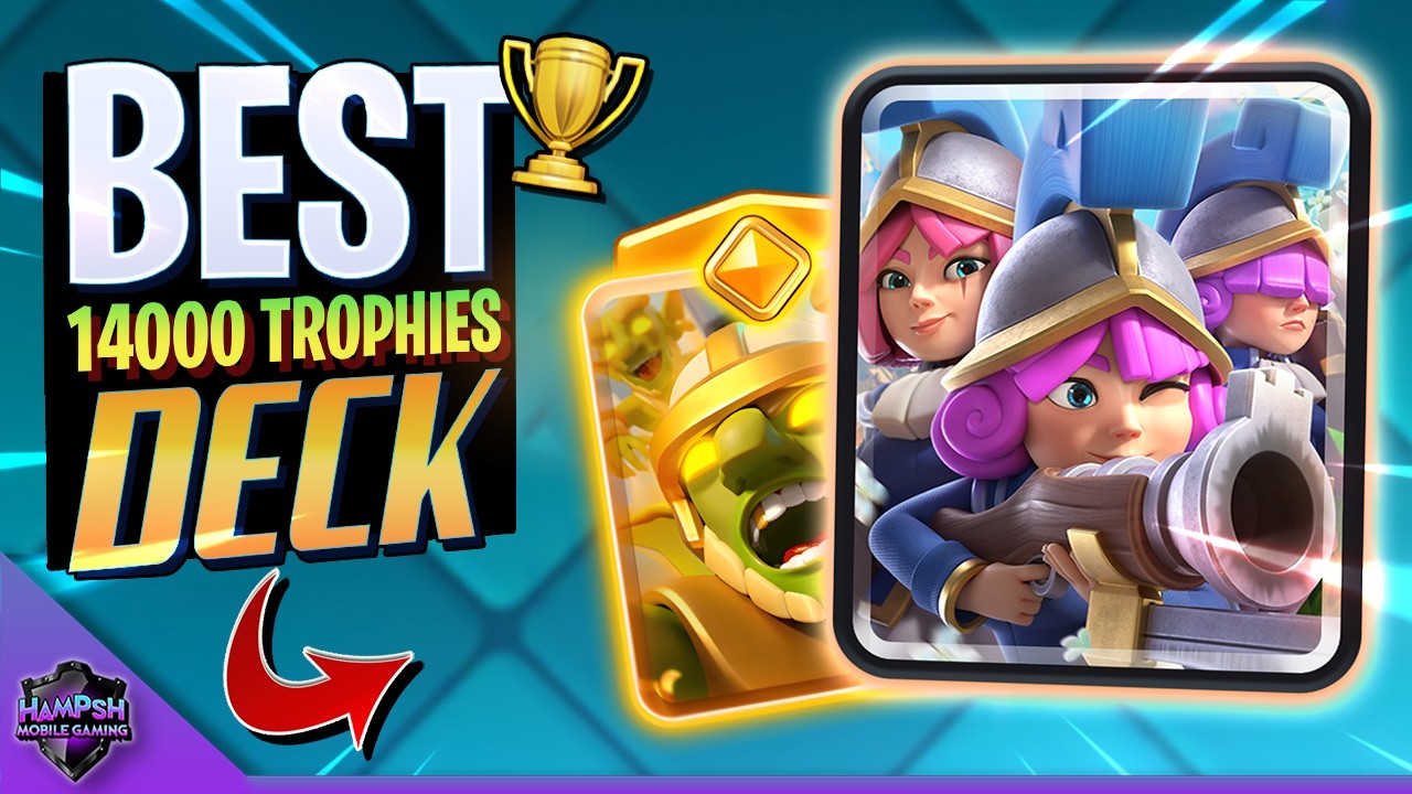 BEST Deck for 14,000 Trophies 😳 3 Musketeers in Clash Royale
