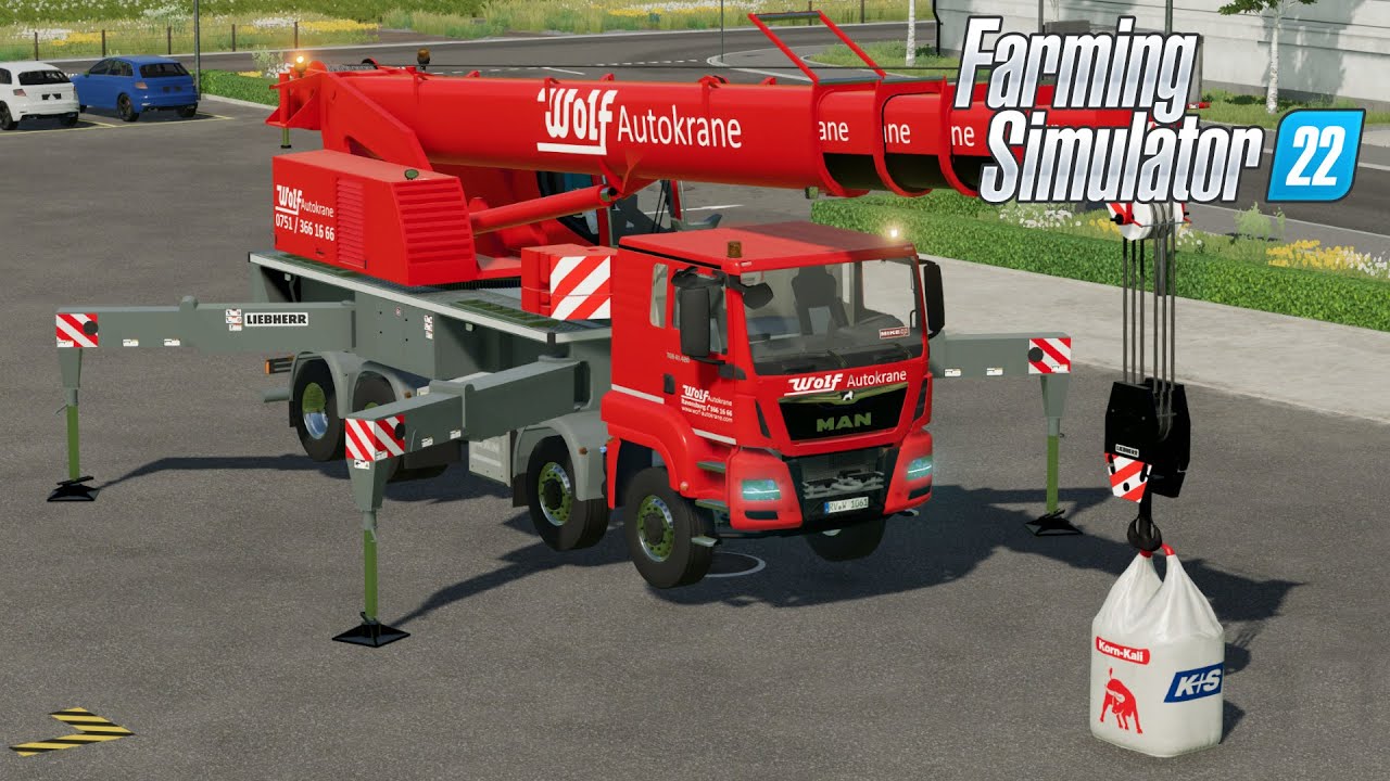 FS22 - MAN TGS | Liebherr LTF 1060 4.1 Mobile Crane - Truck Mod for Farming Simulator 2022 ROLEPLAY