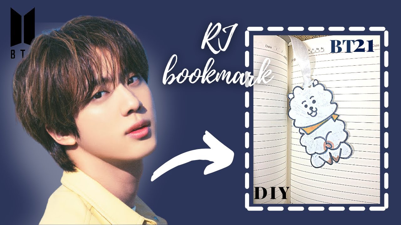 RJ BT21 Army Bookmark | For BTS Fans | Jin | DIY
