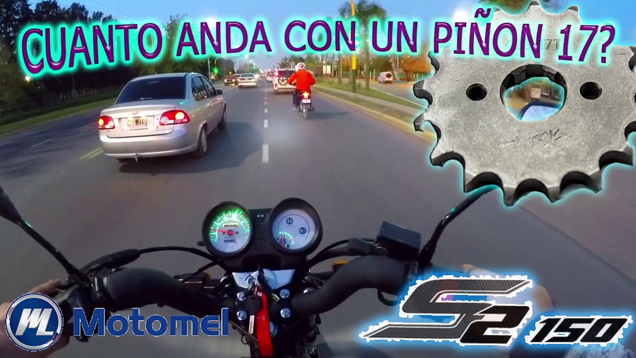 Cambio de piñon a la motomel s2 ( piñon 17) a cuanto anda ahora? #observacionesdiarias #motomel