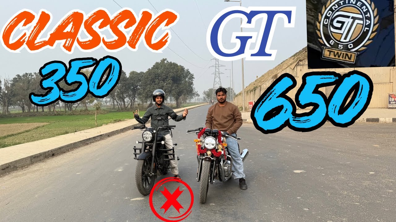 🔥 2026 Classic 350 Vs Continental GT 650 – Drag Race Unfiltered ✌️ First Video in YT 
