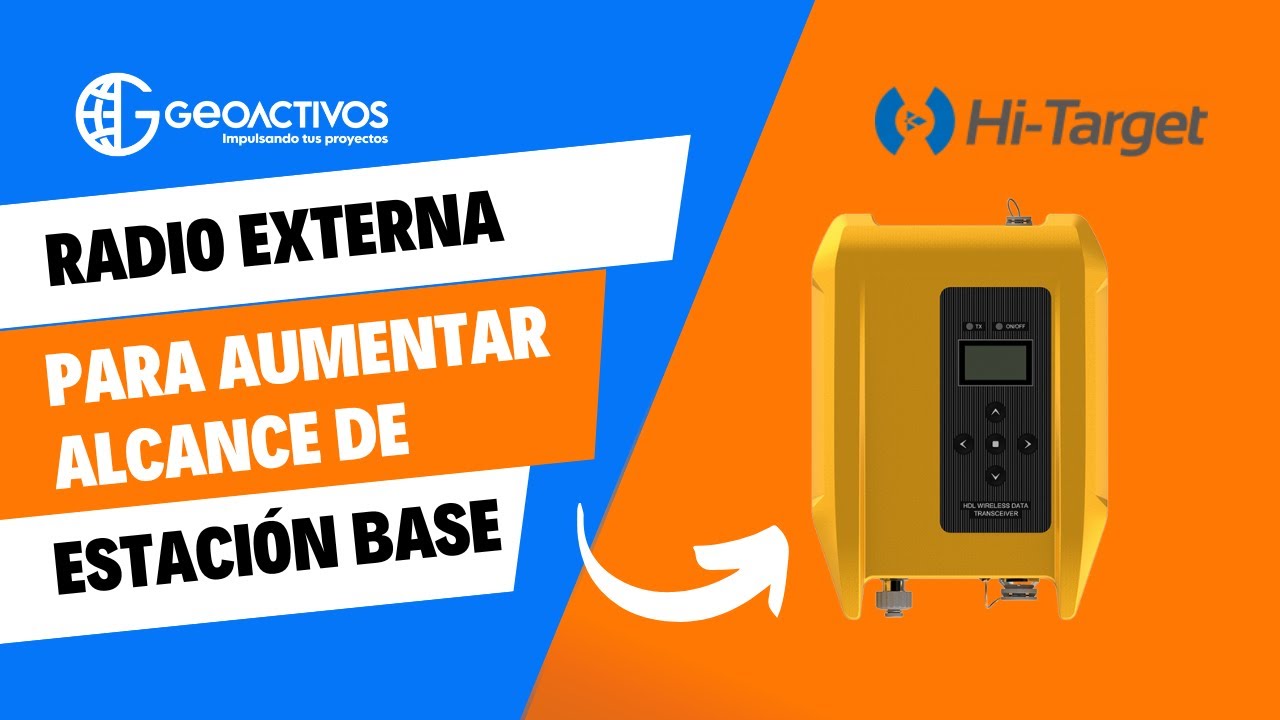 ¿Cómo usar radio externa para aumentar el alcance de tu estación base HDL460A de Hi-Target?