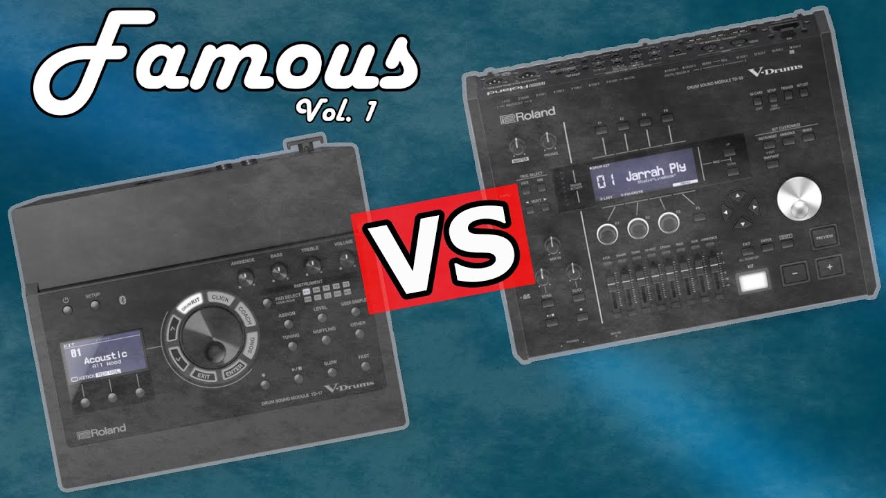 Roland TD-17 vs TD-50 - Famous Vol. 1 | Kits based on Travis Barker, Neil Peart, Danny Carey & more