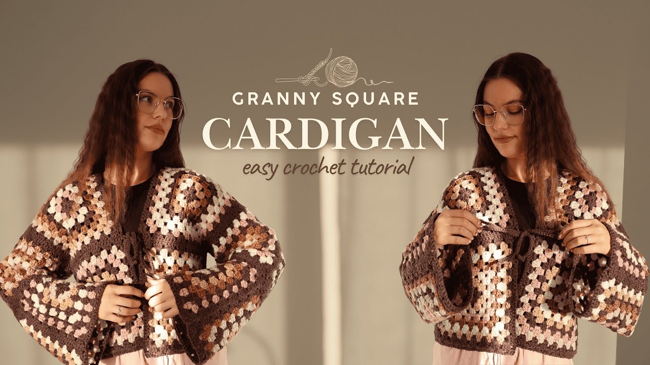 Granny Square Cardigan &mdash; Crochet Tutorial for Beginners 🧶