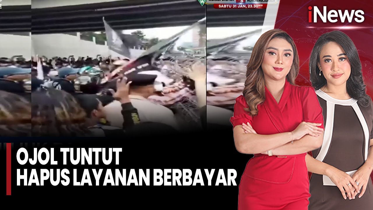 Unjuk Rasa Ojol Tuntut Hapus Layanan Berbayar | iNews Sore (28/01)